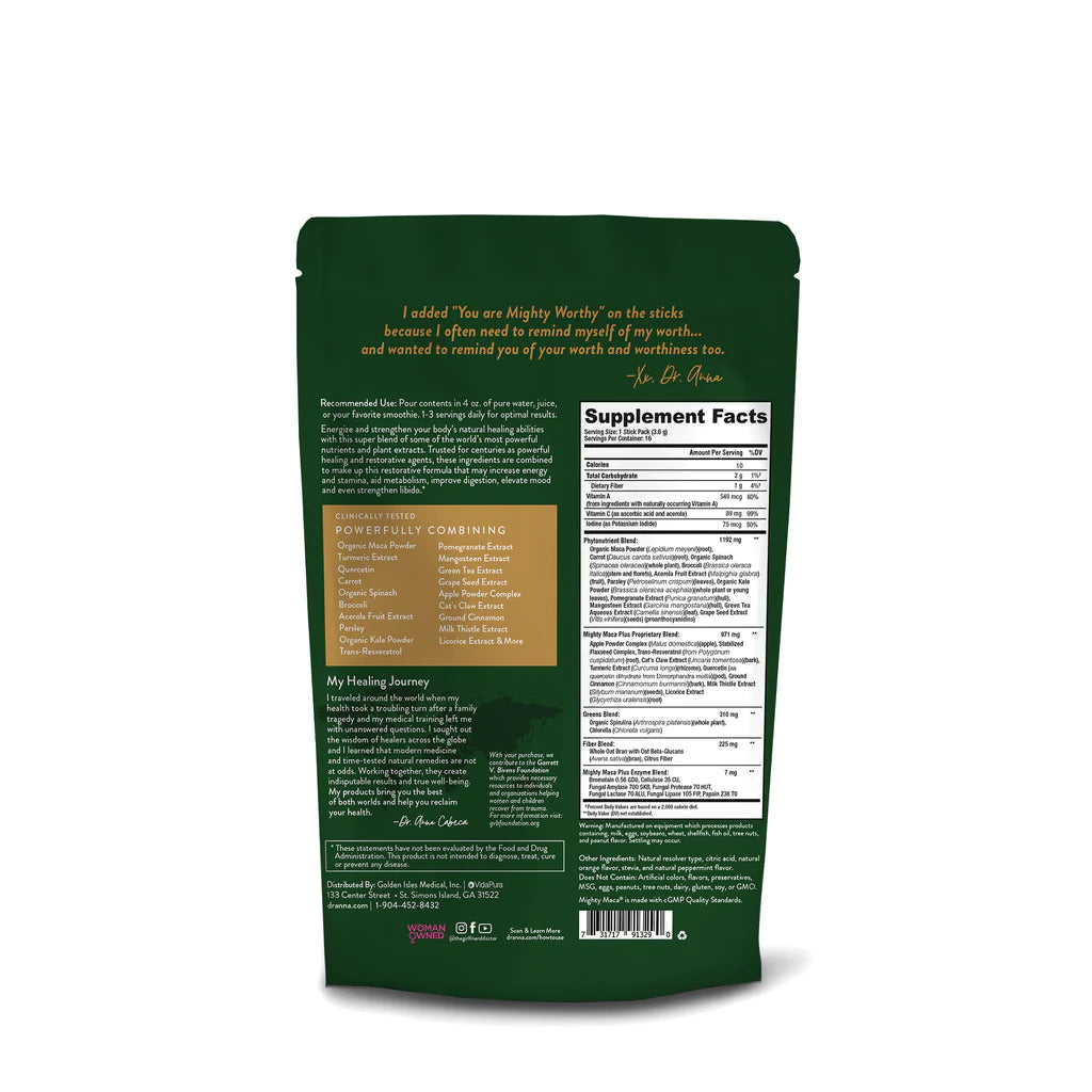 Mighty Maca 16 Single Serve Packs for On The Go