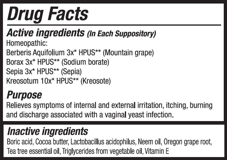 Vitanica Yeast Arrest  Suppository